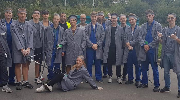 Les élèves ingénieurs Arts et Métiers lors de l'après midi solidaire