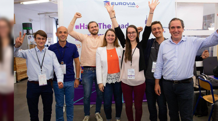 Équipe gagnante avec le projet Vialg