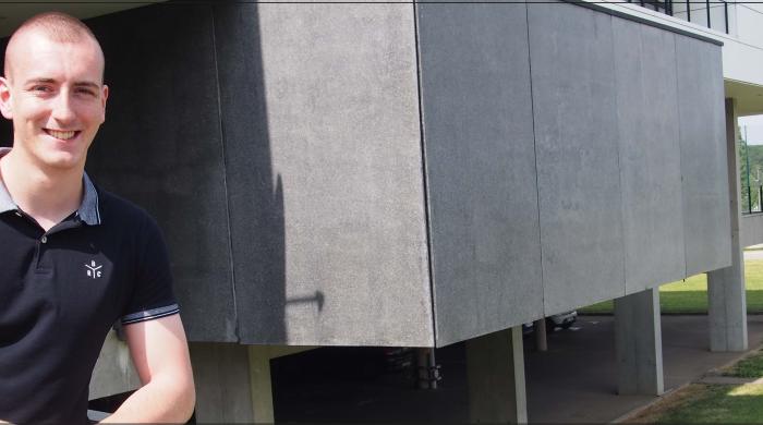 François Hehn, étudiant ingénieur en alternance sur le campus Arts et Métiers de Metz