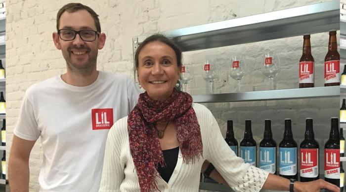 Etienne Tricot, ingénieur Arts et Métiers, et sa compagne  Marie-Pierre Leichtnam, gérants de LIL Brasserie
