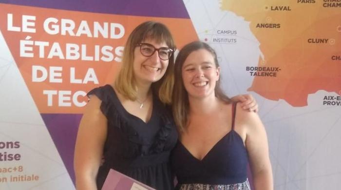 Cybèle Serin et Amandine Léonard, diplômées Arts et Métiers/KIT et ingénieures franco-allemand