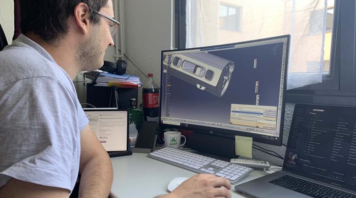 En plein travail de CAO