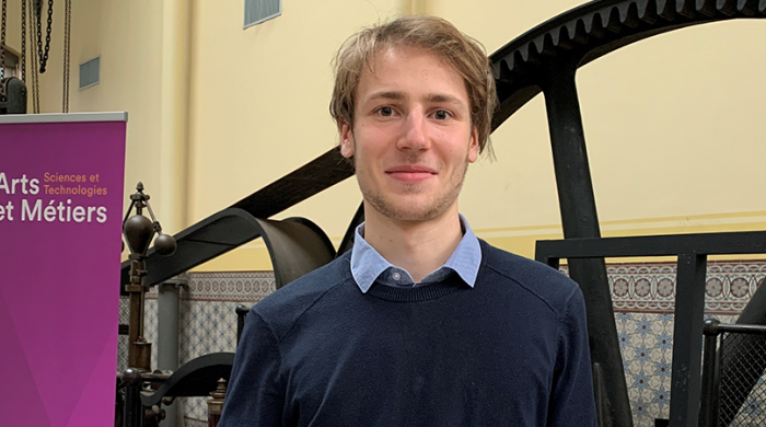 Félix Minnaert, élève ingénieur Arts et Métiers