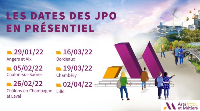 Arts et Métiers organise des Journées Portes Ouvertes dans ses campus