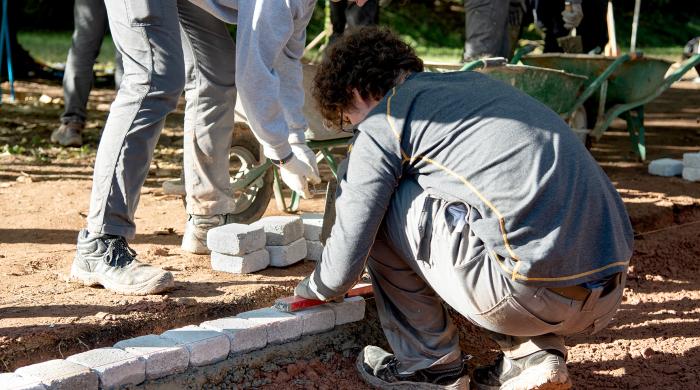 Un projet d’intérêt général, des matériaux et de l’huile de coude…