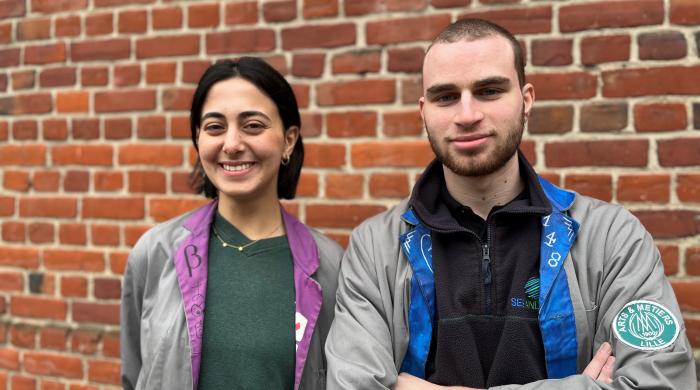 Lina Belaïd et Martin Prévoteau