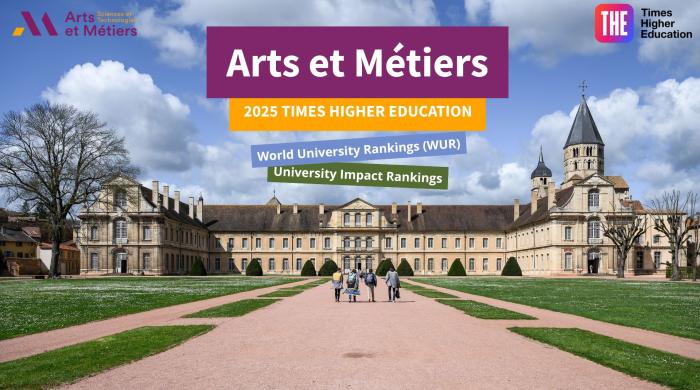 Arts et Métiers in the Times Higher Education World University Rankings 2025 (banner)