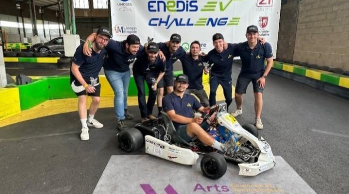 L’AMRT Cluny 223 remporte le 1er prix de l’ENEDIS EV Challenge avec son kart électrique !