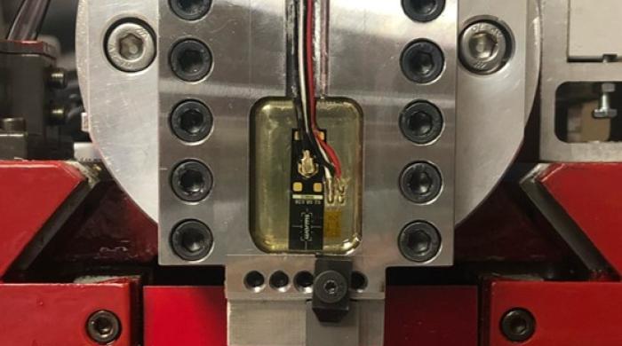 Porte outil équipé de jauges piézoélectriques